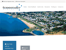 Tablet Screenshot of freemanmigration.com.au